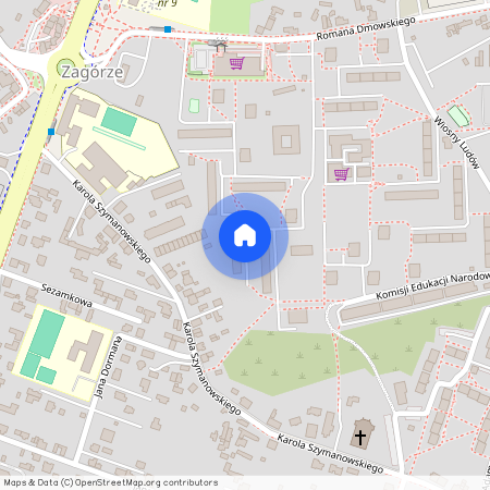 ul. Romana Dmowskiego, Zagórze Północ, Sosnowiec, śląskie