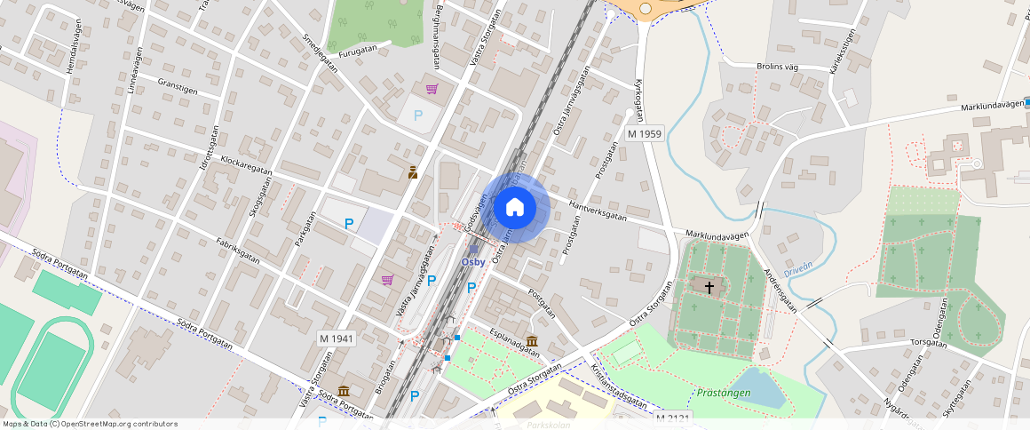 Östra Järnvägsgatan, Osby