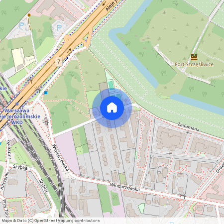 ul. Zadumana, Szczęśliwice, Ochota, Warszawa, mazowieckie