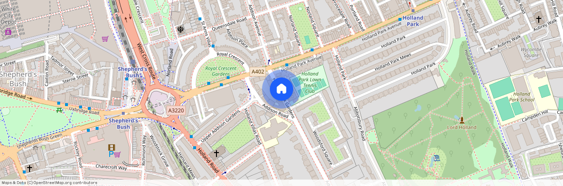 Holland Park Gardens, London, W14