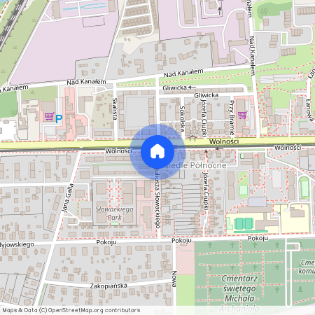 Zabrze Centrum, Juliusza Słowackiego