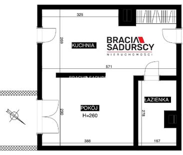Mieszkanie Kraków Krowodrza powierzchnia 31.8 m² C206-WM-97851 - Zdjęcie 1