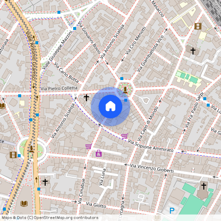 Via Giordano Bruno, 850136 Firenze FI, Santa Croce