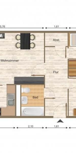 Wohnung, 3 Zimmer (69,07 m²) - Foto 2