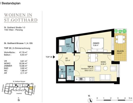 Wunderbare 2-Zimmer Wohnung mit gutem Grundriss in perfekter Lage nahe U-Bahn! ab 01.12.2025 - Foto 5