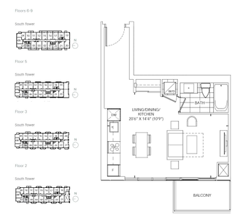 For Lease - 60 Honeycrisp Crescent Unit# 806, Vaughan, Ontario - Photo 4