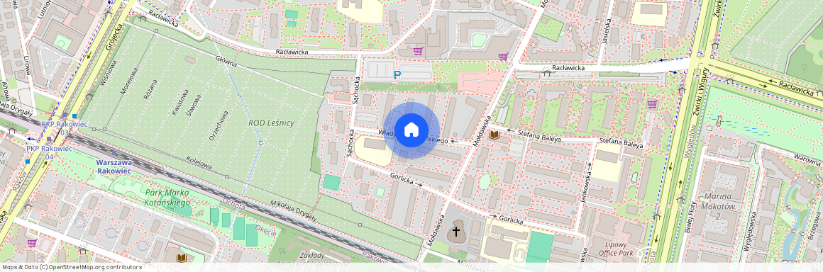 ul. Władysława Okińskiego, Rakowiec, Ochota, Warszawa, mazowieckie