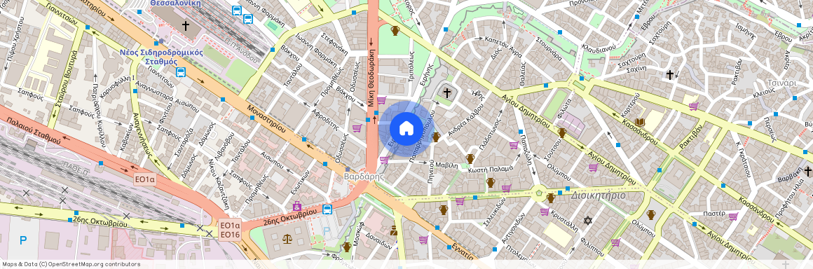 Ειρήνης 6-10, 546 30, Θεσσαλονίκη (546 30), Παναγία Φανερωμένη (Ξηροκρήνη - Παναγία Φανερωμένη)