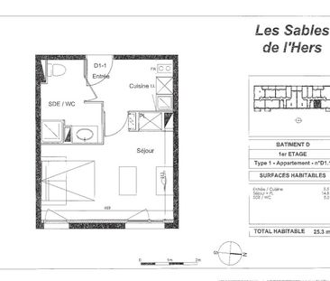 Location Appartement 1 pièce 25m² LAUNAGUET 31140 - Photo 4