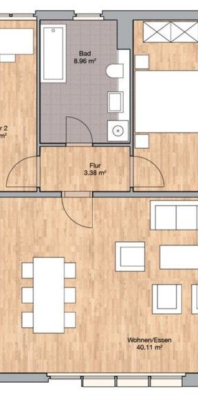 Großzügig geschnittene Familienwohnung mit großer Terrasse ***EBK***GästeWC mit Dusche*** - Foto 2