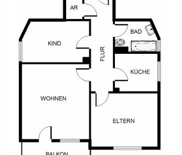 3-Zimmer-Wohnung in Gelsenkirchen Hassel - Photo 1