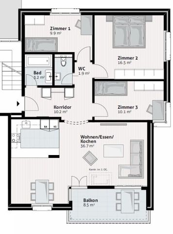 Appartement familial spacieux dans un quartier calme - Photo 4