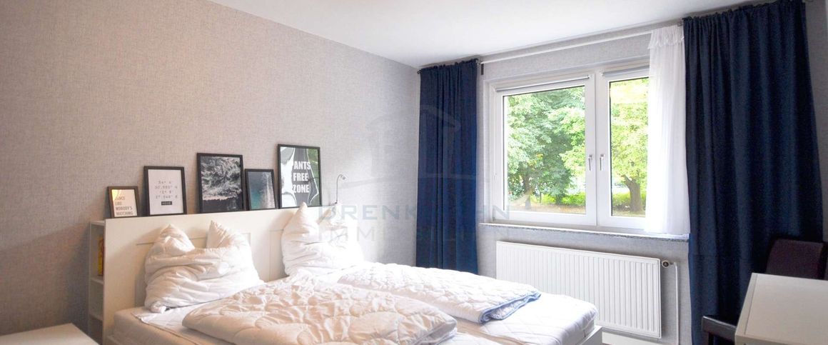 Komplett möblierte Wohnung im Hochparterre in der Südstadt - Einbauküche, Süd-West Balkon - Foto 1