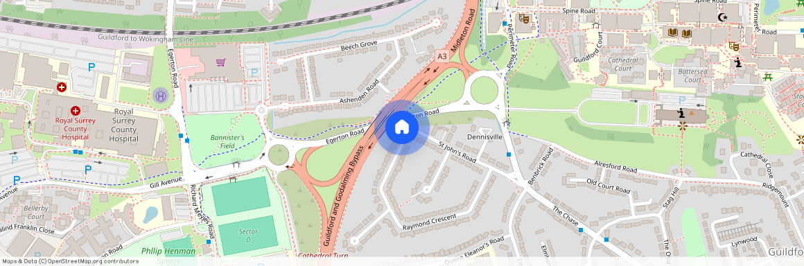 St. Johns Road, Guildford, GU2