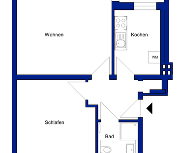 Licht, Luft u. Lebensqualität – 2-Zimmer-Wohnung mit Flair im Eiche... - Photo 3