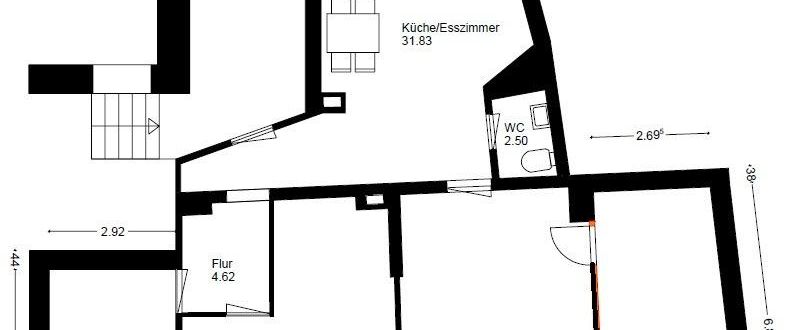 54090 - 4-Zimmer-Stadtwohnung mit Einbauküche - Foto 1