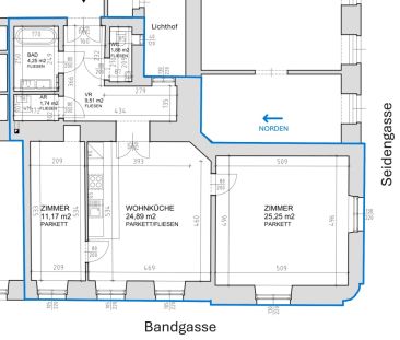 Exquisit sanierte Altbauwohnung in Toplage des 7. Bezirks – unbefri... - Photo 1