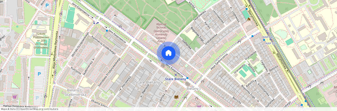 ul. Barcicka, Stare Bielany, Bielany, Warszawa, mazowieckie