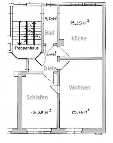 Optimal für Studenten!!! 2-Raum-Wohnung mit neuer Einbauküche im Zentrum von Eisenach - Foto 5