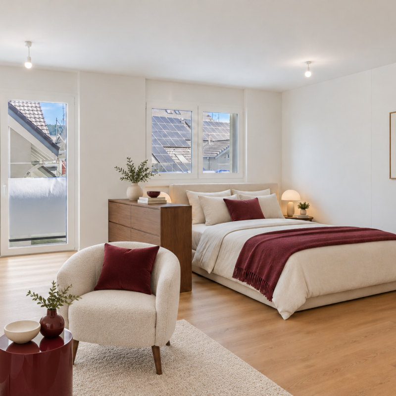 Neubau-Studio mit Balkon und eigenem Waschturm - Photo 1
