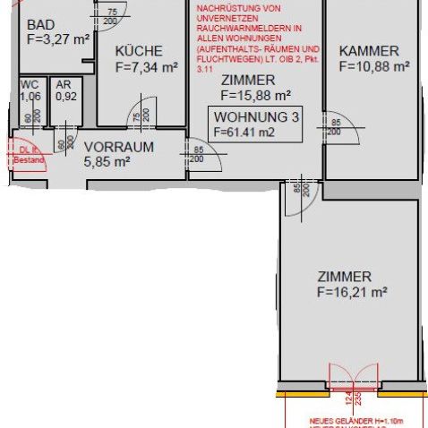 Unbefristete 3-Zimmer-Wohnung mit Balkon! - Photo 1