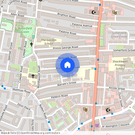 Princess May Road, Newington Green, London, N16