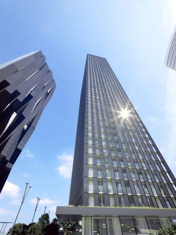 Premium Sky-Living - West-Studio mit Sonnenuntergang im DC2 Tower - Photo 5