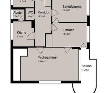 3 Zimmer, 95 m², 2. Stock - Photo 6