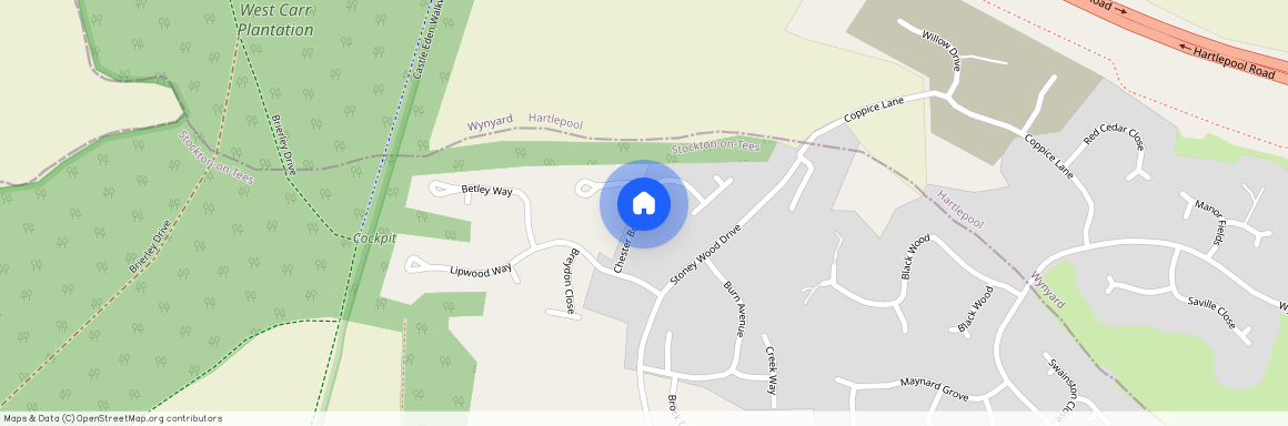 Chester Burn Road, Wynyard Woods, Billingham