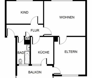 Perfekt für Sie – 3-Zimmer mit 67 qm und Balkon - Photo 2