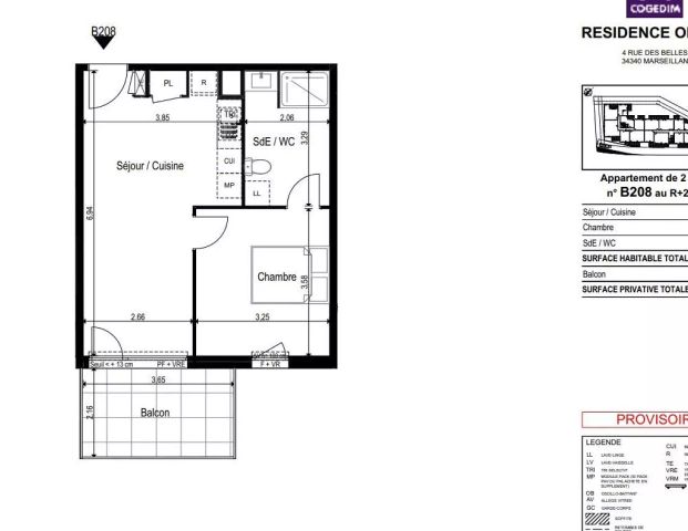 location Appartement T2 DE 40.02m² À MARSEILLAN - Photo 1