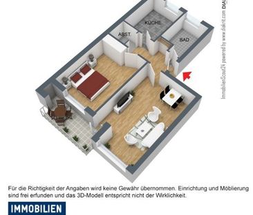 Smarter Wohnen: praktische 2-Zimmer-Wohnung - Foto 1