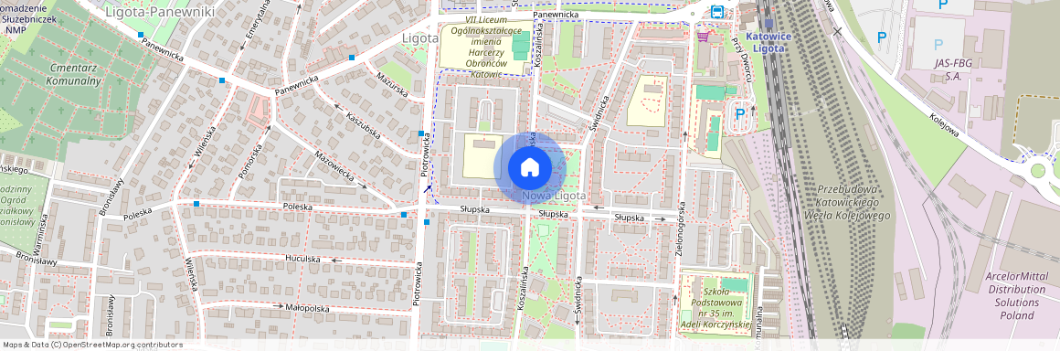 ul. Koszalińska, Ligota-Panewniki, Katowice, śląskie