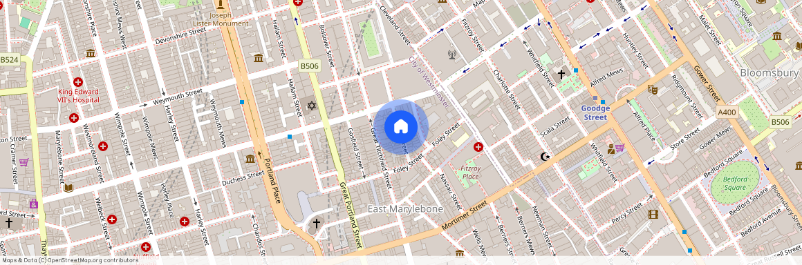 Hanson Street, Fitzrovia, London, W1W