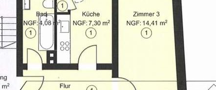 3 Zimmer Wohnung mit Küche/Bad/Balkon zum 01.11.25 zu vermieten - Photo 1