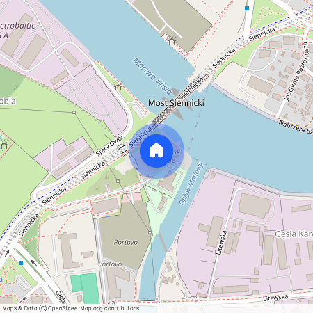 ul. Siennicka, Śródmieście, Gdańsk, pomorskie