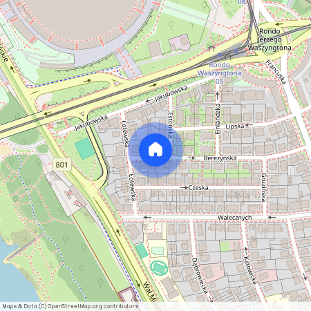 ul. Berezyńska, Saska Kępa, Praga-Południe, Warszawa, mazowieckie