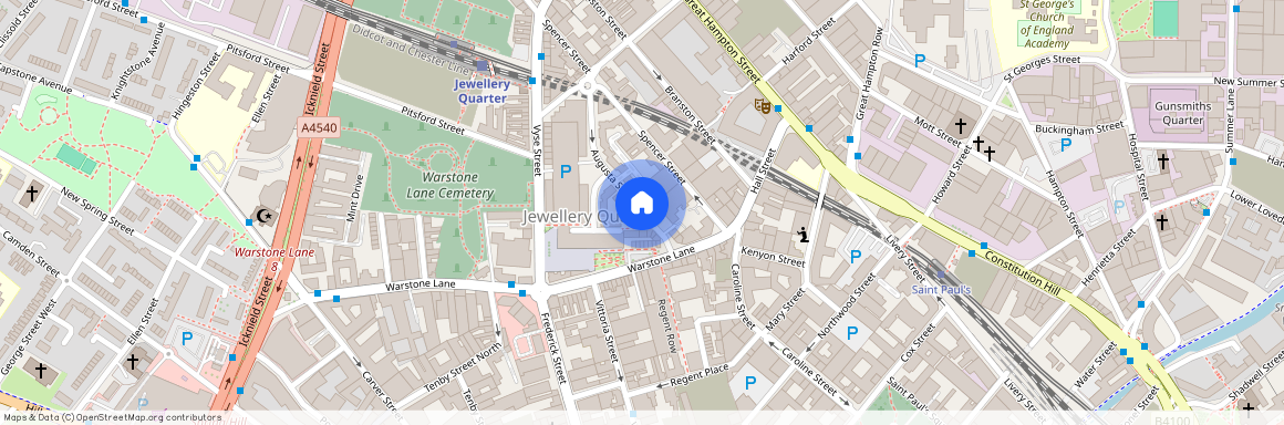 Augusta Street, Jewellery Quarter, Birmingham, West Midlands, B18