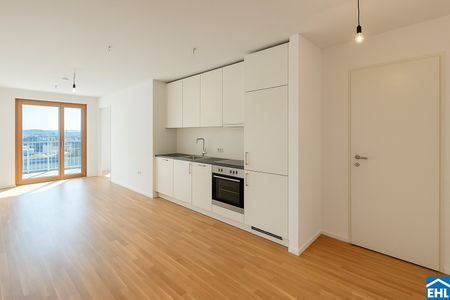 Sonnwendviertel: 2-Zimmer-Wohnung mit Balkon im 14. OG – Fitnessraum, Co-Working & Rooftop-Terrasse inklusive! - Foto 4