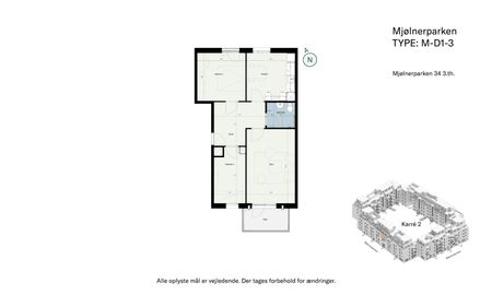 Odingårdene – Nyrenoveret 3 værelses lejlighed i et kvarter under forandring - Photo 4