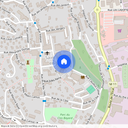 ST PRIEST EN JAREZ Centre Lerclerc/Terrasse