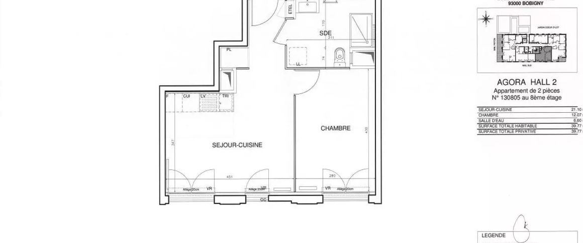 location Appartement T2 DE 39.77m² À BOBIGNY - Photo 1