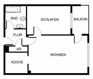 Preiswerte und individuelle 2-Zimmer-Wohnung - Foto 6