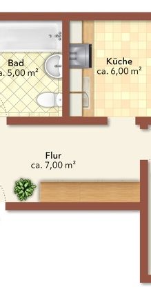 3 Raum-Wohnung mit Balkon - Foto 2