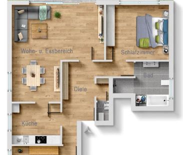 Hochwertig modernisierte 3-Zimmer-Erdgeschoss-Wohnung in gefragter ... - Photo 6