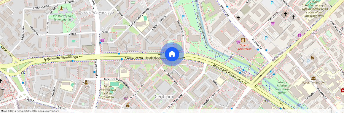 ul. Aleja Józefa Piłsudskiego, Centrum, Białystok, podlaskie