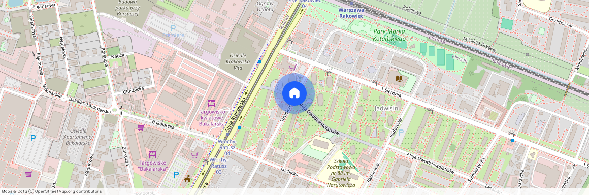 ul. Strubiczów, Okęcie, Włochy, Warszawa, mazowieckie