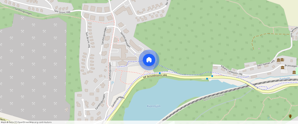 Sandstuguvägen **, Uttran