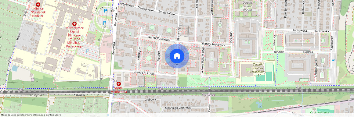 ul. Pirenejska, Gaj, Krzyki, Wrocław, dolnośląskie