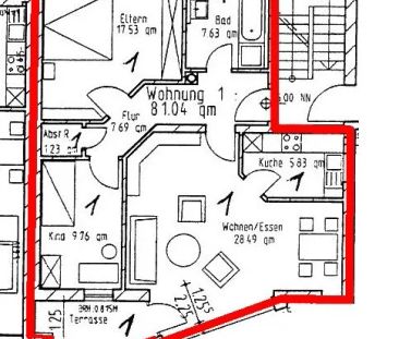 Schöne 3-Zimmer-Wohnung in sehr gepflegtem Haus mit Terrasse - Foto 1
